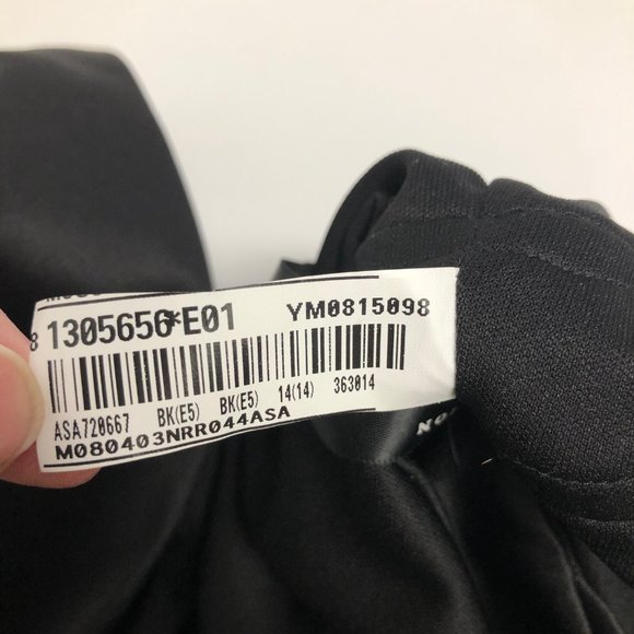 Dessy black tea length satin bridesmaid dress size 14 new with tags - Picture 7 of 11